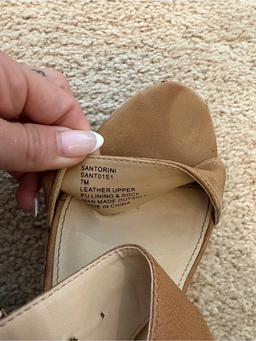 Steve Madden Tan Wedge Sandals
